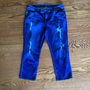 Jennifer Lopez Capri Blue Jeans Womens Size 14